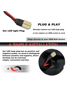 Luces de señal de giro LED ámbar KEEGTBOX para Ford Ranger 2012-2023 2