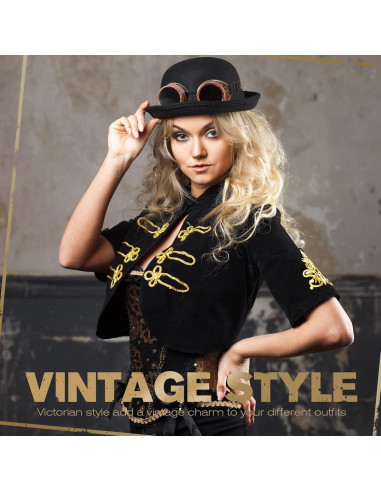 Yunsailing 10 Pares Gafas Steampunk Vintage para Disfraz