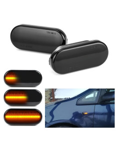 Luces LED Marcadoras Laterales Ahumadas Dunxunn Ámbar