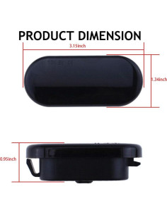 Luces LED Marcadoras Laterales Ahumadas Dunxunn Ámbar 2