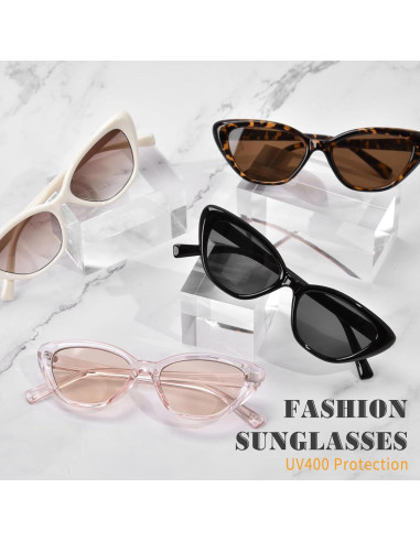 Gafas de sol Cat Eye OPTOFENDY negras para mujer