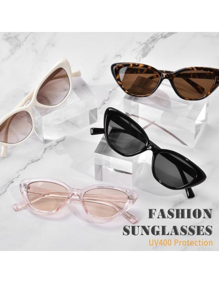 Gafas de sol Cat Eye OPTOFENDY negras para mujer