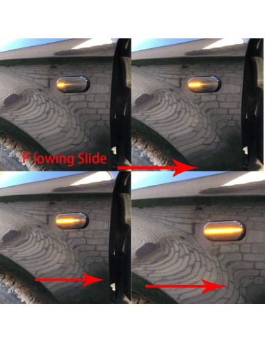 Luces LED Marcadoras Laterales Ahumadas Dunxunn Ámbar