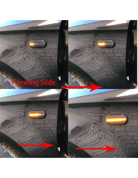 Luces LED Marcadoras Laterales Ahumadas Dunxunn Ámbar