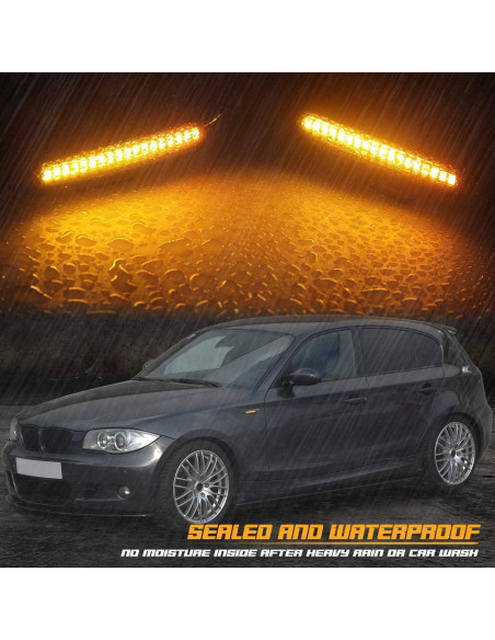 Luces de Giro LED RUXIFEY para BMW E81 E87 E82 E88 E90 E91 E92