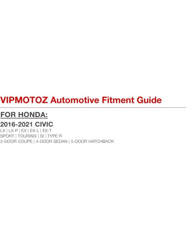 Luz de Marcador Lateral LED Ámbar VIPMOTOZ para Honda Civic 2016-2021