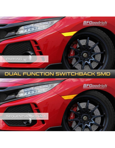 Luz de Marcador Lateral LED Ámbar VIPMOTOZ para Honda Civic 2016-2021