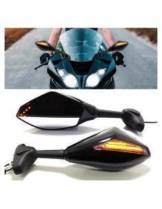 Espejo Retrovisor Universal DREAMIZER con Luz LED Ámbar