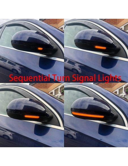 Señal de Giro LED Secuencial Dunxunn para VW Golf 5 Jetta Passat