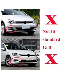 Divisor de Labio de Parachoques Frontal MUTUSAISI para VW Golf GTI/R 2015-2021 2