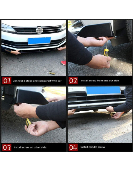 Divisor de Labio de Parachoques Frontal MUTUSAISI para VW Golf GTI/R 2015-2021