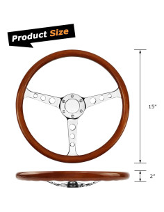 Volante de Carreras VOONKE MZFXP 380MM Universal para Golf y Rally 2