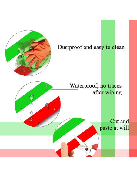 Calcomanía Decorativa de Bandera de Italia Deemars 198x15cm