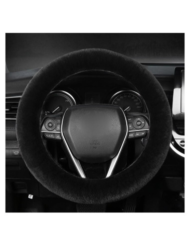 Funda de Volante Kewucn Fuzzy 15'' Piel Suave Antideslizante