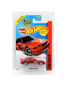 Hot Wheels BMW E36 M3 2014 Escala 1:64 Coleccionable Rojo
