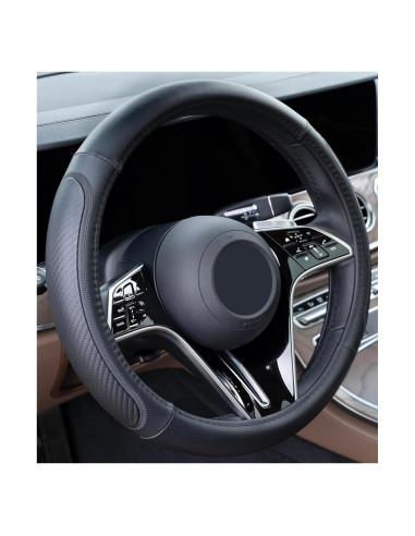 Cubierta de Volante Magnelex de Microfibra Negra 36.8-38.1 cm