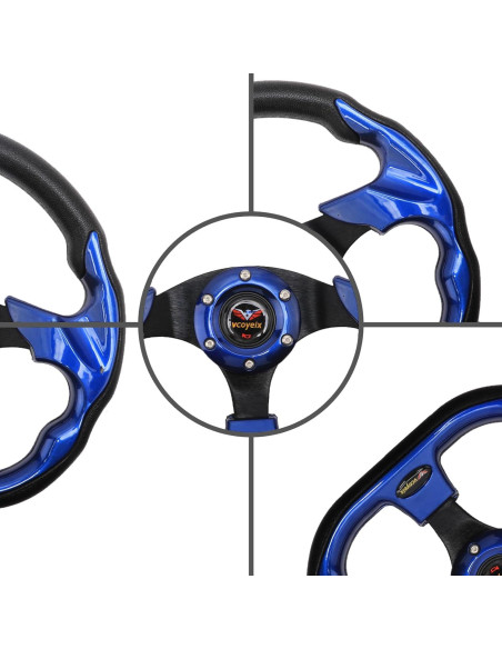 Rueda de dirección universal 31.75 cm vcoyeix azul para carrito de golf