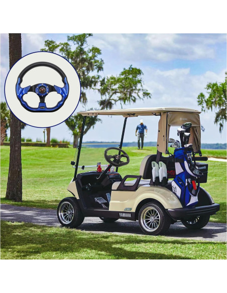 Rueda de dirección universal 31.75 cm vcoyeix azul para carrito de golf