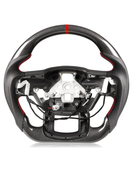 Volante Calentado TESFEEL para F-150 Raptor 2017-2020 D-Rojo