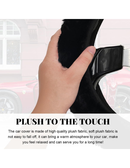 Juego de Fundas de Volante Esponjosas Povtii 10 Piezas Negro