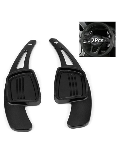 Palanca de Cambio Extensión Audi Sanrily Aluminio Negro 2 Piezas