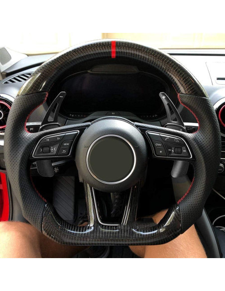 Palanca de Cambio Extensión Audi Sanrily Aluminio Negro 2 Piezas