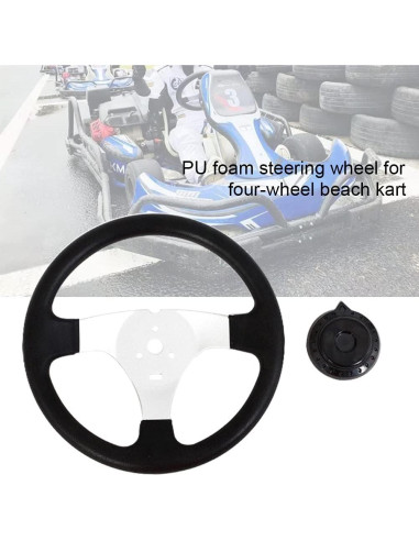 Volante Universal EKDJKK 300mm para Go-Kart y ATV