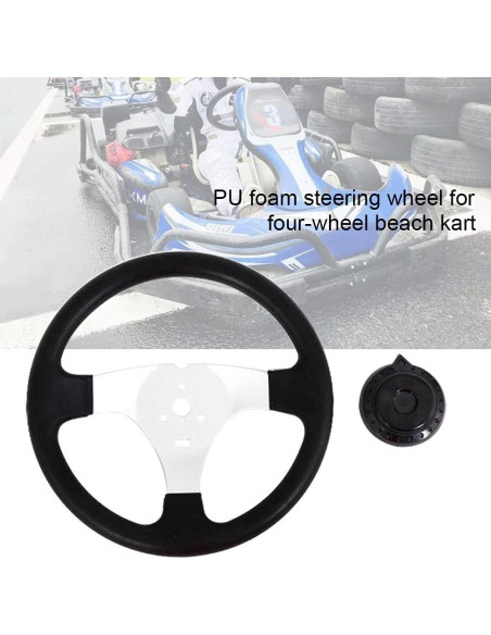 Volante Universal EKDJKK 300mm para Go-Kart y ATV