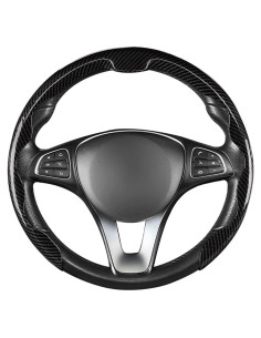 Cubierta de Volante para Peugeot 207 WPENIG28 38cm Negra