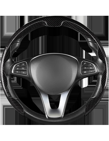 Cubierta de Volante para Peugeot 207 WPENIG28 38cm Negra