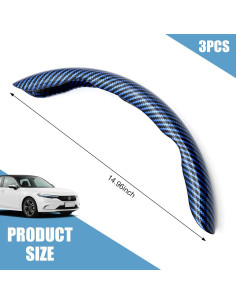 3 Fundas para Volante Qurbuns Antideslizantes Azul 2