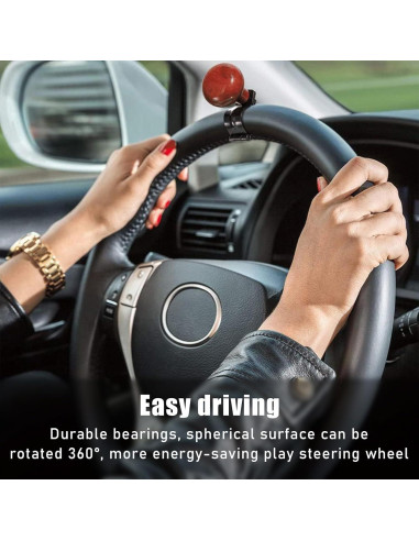 Perilla de Volante de Madera Povtii, Universal, 8.38x5.08cm