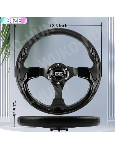 Volante de Golf WUKO HUNT WK-3000 12.5" Ajuste Universal