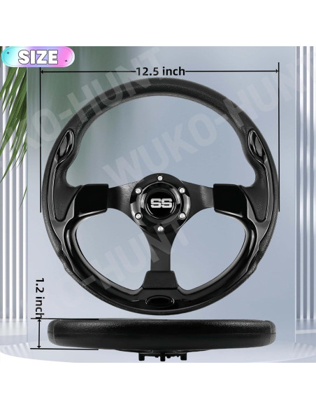 Volante de Golf WUKO HUNT WK-3000 12.5" Ajuste Universal