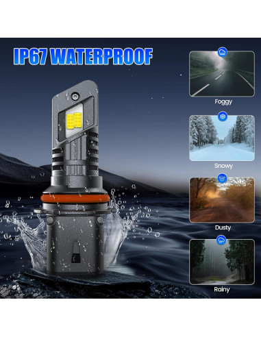 Bombillas de Niebla 9007 Rimthin 6000K IP67 Pack de 2