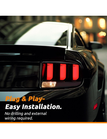 Luces Traseras LED para Freno Ford Mustang 2005-2009 Corkiauto