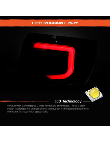 Luces Traseras LED AKKON 2008-2011 Subaru Impreza/WRX Negra