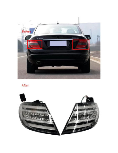 Luces Traseras LED Ahumadas CAMIL para Mercedes W204 2008-2010