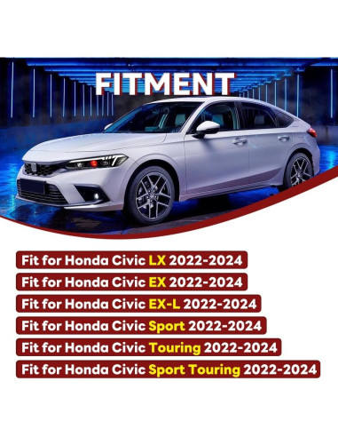 Faros LED COOLCMP para Honda Civic 11 Gen 2022-2025