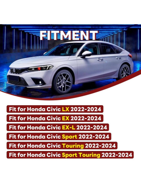 Faros LED COOLCMP para Honda Civic 11 Gen 2022-2025