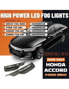 Luces Antiniebla LED ECOTRIC para Honda Accord 2016-2017 2