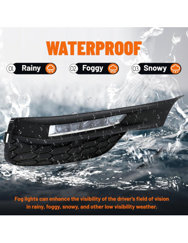 Luces Antiniebla LED ECOTRIC para Honda Accord 2016-2017