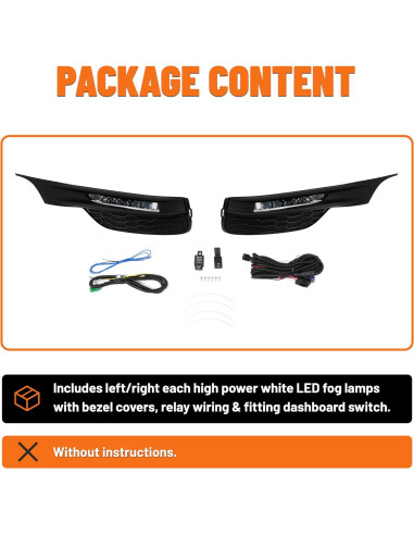 Luces Antiniebla LED ECOTRIC para Honda Accord 2016-2017