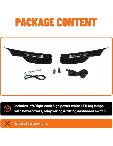 Luces Antiniebla LED ECOTRIC para Honda Accord 2016-2017