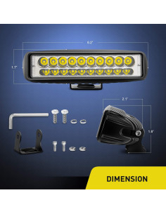 Luces de Niebla LED Nilight 2PCS 60W 3000LM 12V/24V 2
