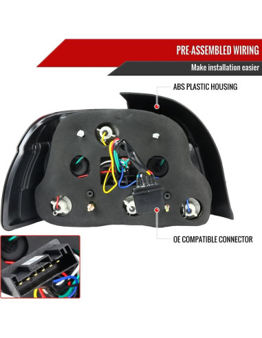 Luces Traseras LED Humo Instyleparts para BMW E39 2001-2003