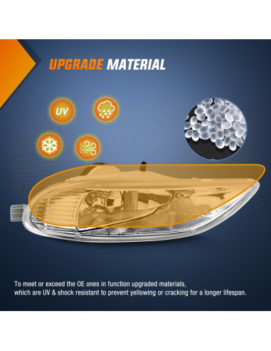 Luces Antiniebla Nilight 9006 12V 55W para Toyota Camry/Corolla