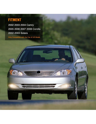 Luces Antiniebla Nilight 9006 12V 55W para Toyota Camry/Corolla