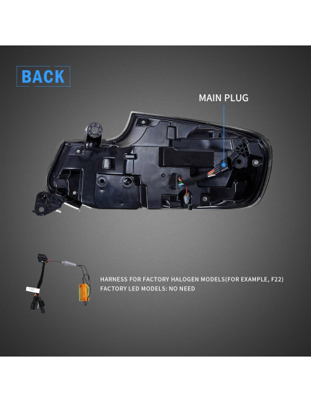 Luces Traseras VLAND para BMW Serie 2 F22 F23 M2 2014-2021