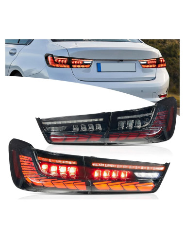 Luces Traseras VLAND para BMW Serie 3 G20 2019-2024, Ahumadas